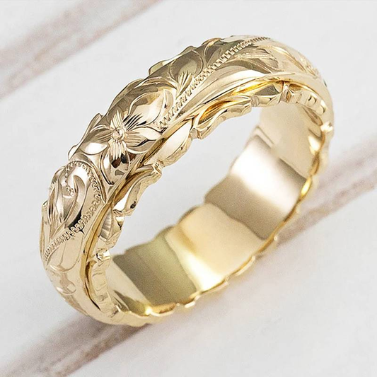 Anne™ Gold Vintage Flower Ring