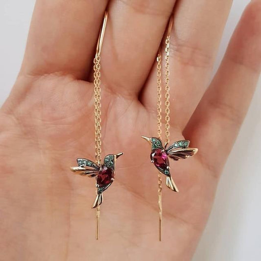 Brooke™ Zirconia Hummingbird Earrings